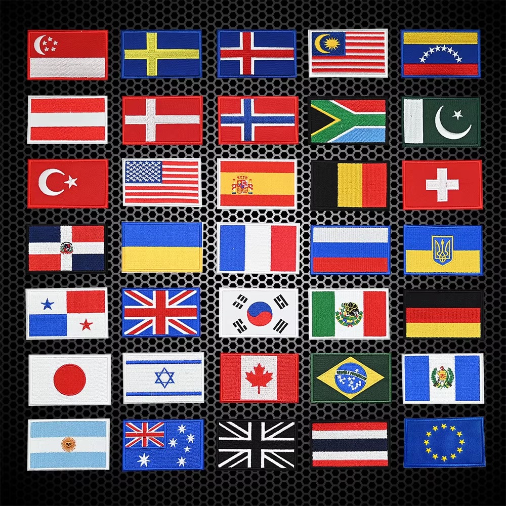 Embroidery In Australia - رقعة علم مطرزة للولايات المتحدة والمملكة