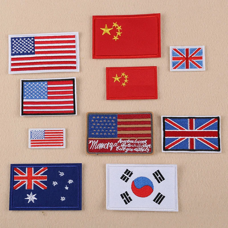 Embroidery In Australia - بقع مطرزة بعلم إنجليزي من الولايات
