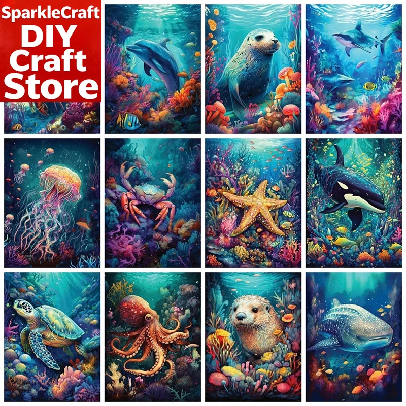 Embroidery Uae - طقم رسم بالألماس مربع الشكل بدون