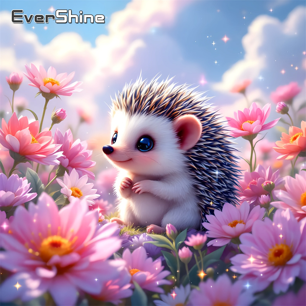 Embroidery Flower Pattern - Evershine جديد وصول الماس اللوحة القنفذ