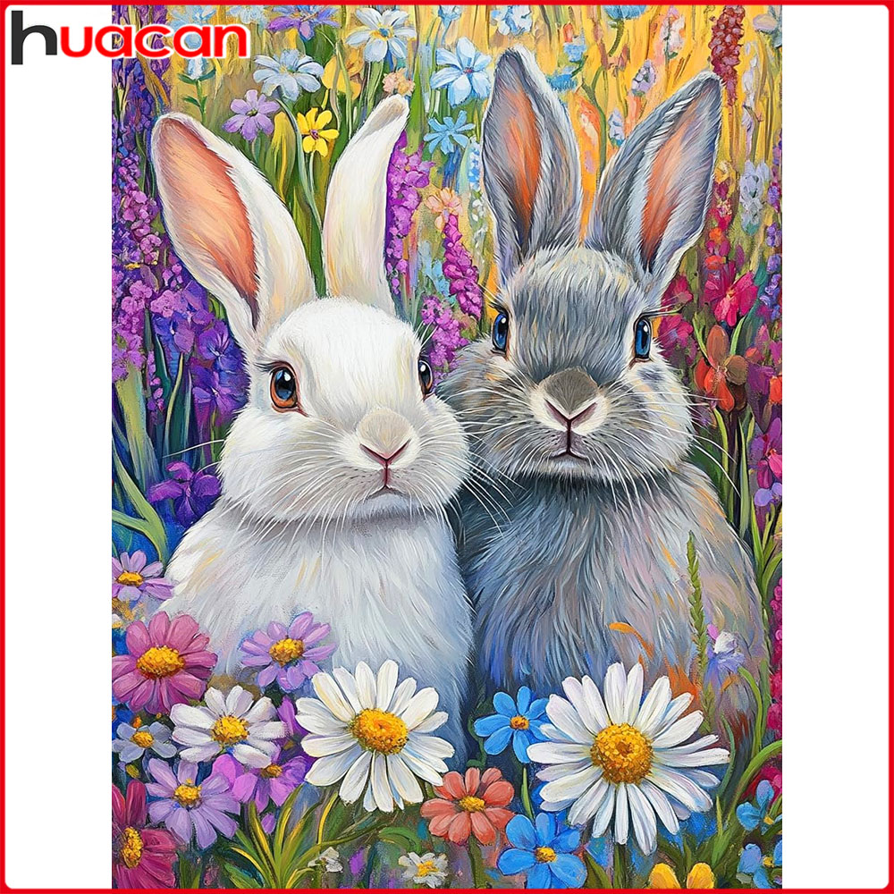 Embroidery Daisy Flower - لوحة تطريز ماسية كاملة من هواكان