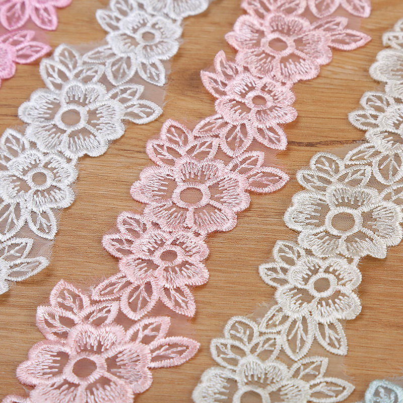 5 سنتيمتر العرض المطرزة الأورج - مراجعة Embroidery Flower Pattern وسعره