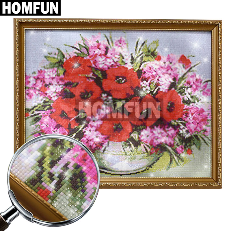 HOMFUN الماس التطريز 