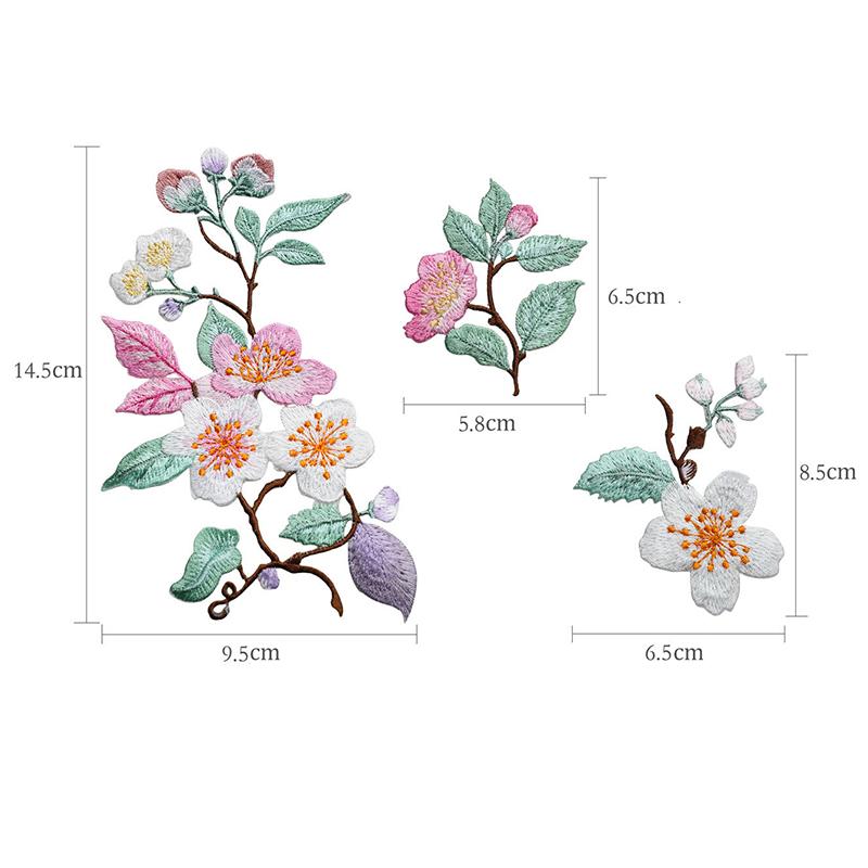 قطعة واحدة من رقعة التطريز على - مراجعة Embroidery Flower Pattern وسعره