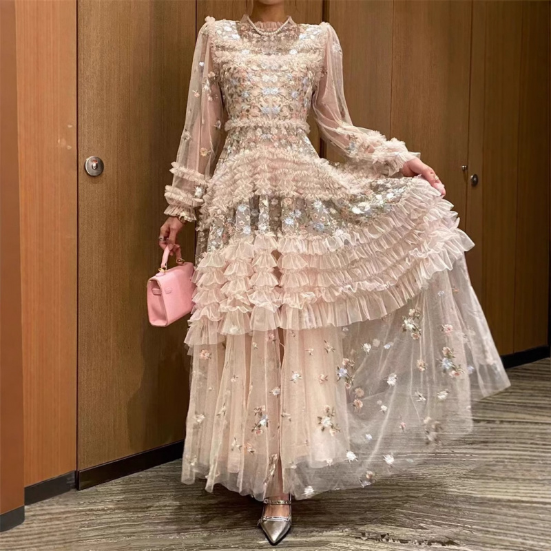 فستان جمبسوت جديد بتصميم زهور  - مراجعة Embroidery In Australia وسعره