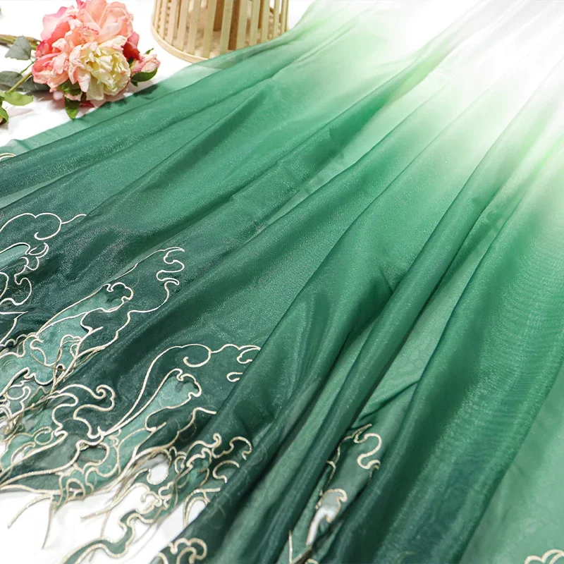 قماش تدرج اللون بتطريز على الط - مراجعة Embroidery Style وسعره