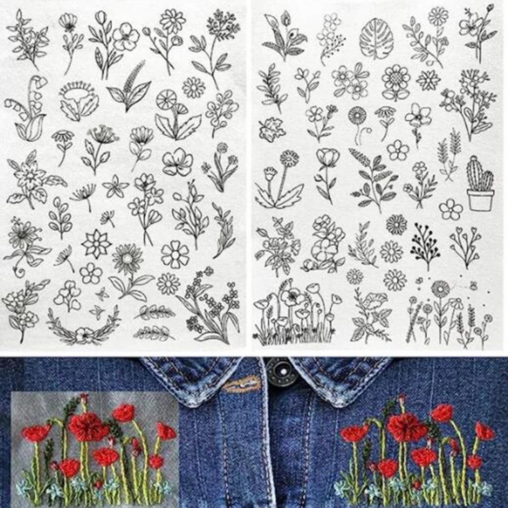 الإبداعية خياطة التطريز ورقة ، - مراجعة Embroidery Flower Pattern وسعره