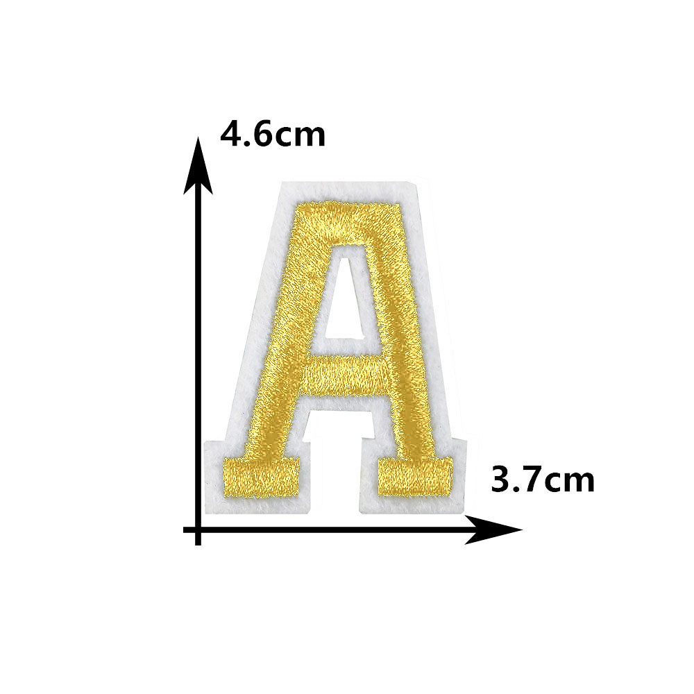 26 حرفًا ذهبيًا إنجليزيًا، رقع - مراجعة Embroidery Letter M وسعره